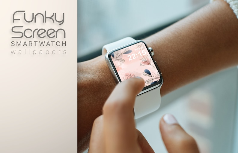 Aesthetic Apple Watch Background Floral Wallpaper Iwatch Etsy