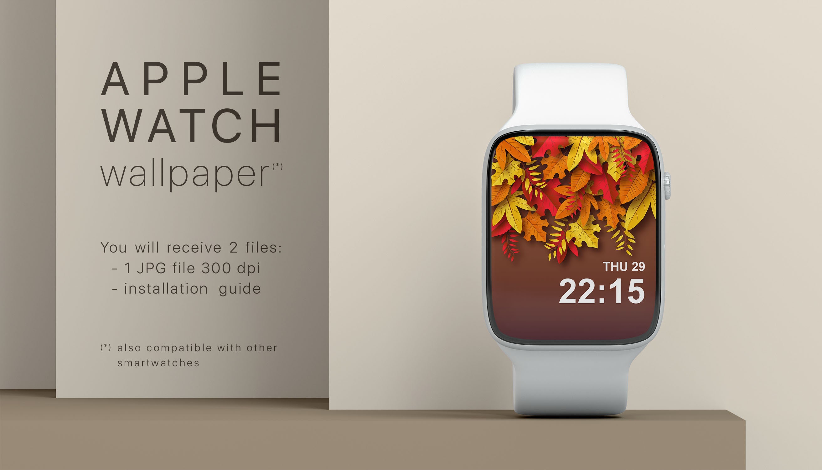Autumn Watch Wallpaper, Fall Apple Watch Face Wallpaper Autumn Leaves ...