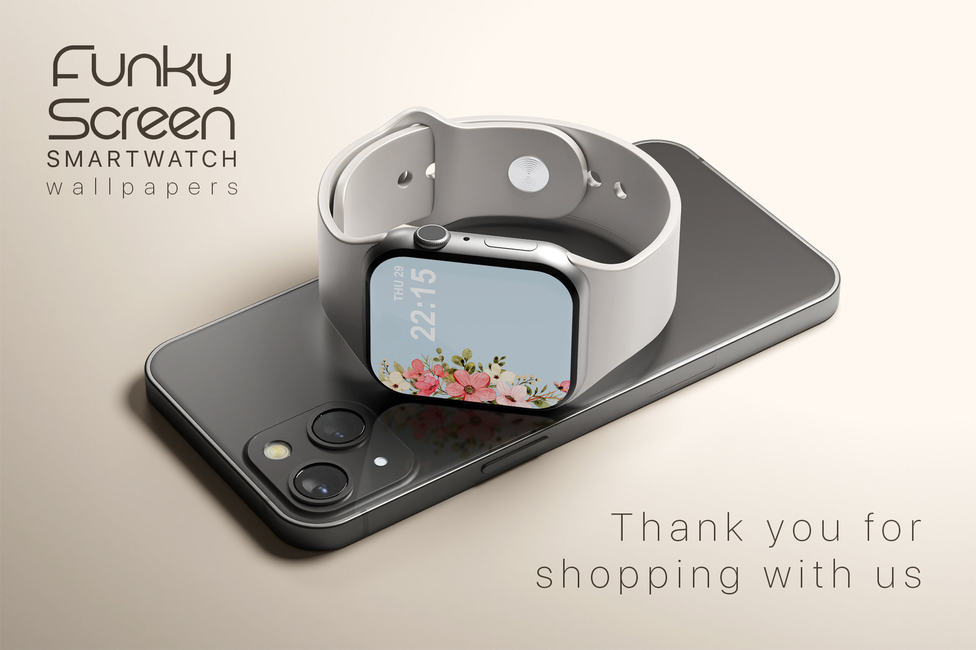 Buy Baby Blue Smartwatch Wallpaper Floral Apple Watch Wallpaper