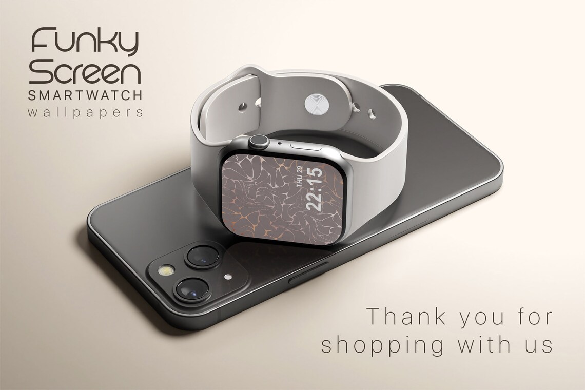 Rose Gold Apple Watch Face Elegant Wallpaper Luxury Apple Etsy