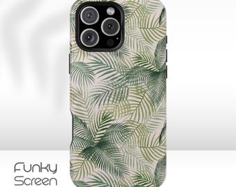 Tropical Palm Leaf iPhone Case: Slim, Tough, or MagSafe