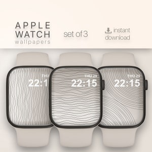Sfondi minimali per Apple Watch, quadrante Apple Watch con linee, sfondo minimalista per smartwatch, download di sfondi per orologi maschili, regalo per lui