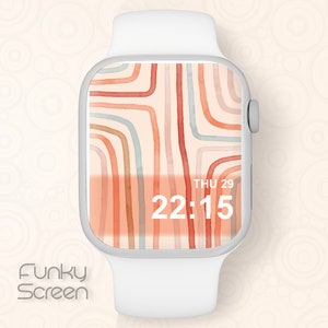 Boho Apple Watch Regenbogen Tapete Design, Boho Wallpaper Apple Watch Hintergrund Digitaler Download Apple Watch Wallpaper iWatch