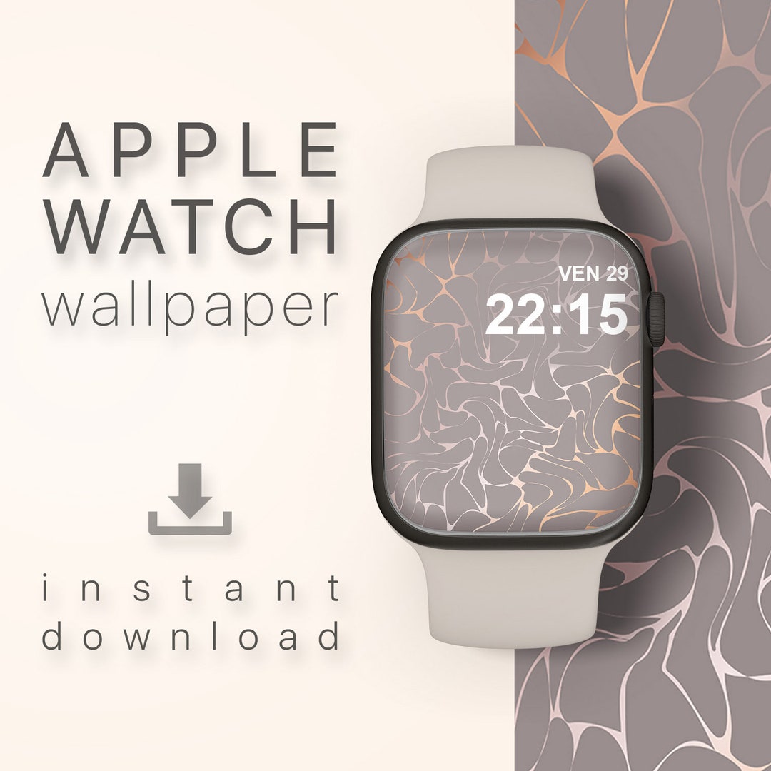 Rose Gold Apple Watch Face Elegant Wallpaper Luxury Apple Etsy