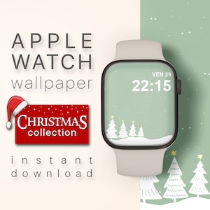 Immagine di sfondo dell'orologio di Natale, sfondo del quadrante dell'Apple Watch dell'albero di Natale, quadrante dell'Apple Watch, quadrante dell'orologio di Natale, sfondo di Natale
