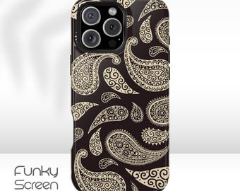 Paisley iPhone Case: Bohemian Chic MagSafe Tough Cover