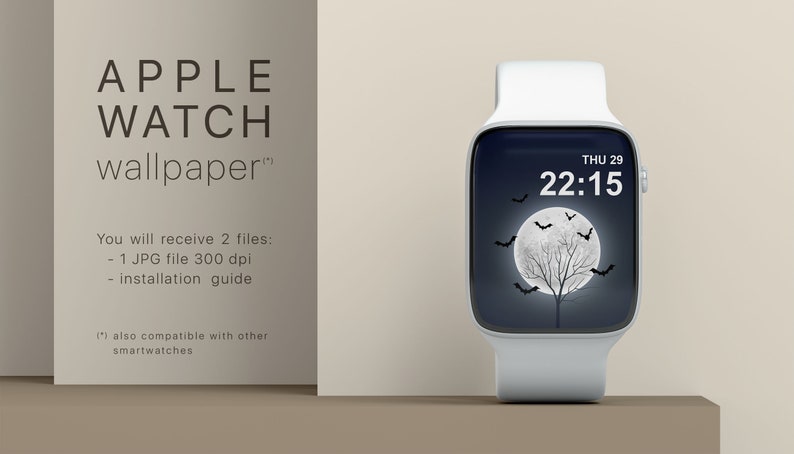 Apple Watch Wallpaper Halloween Apple Watch Face Full Moon Smartwatch Wallpaper Halloween Black