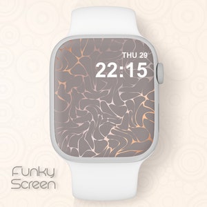 Rose gold Apple Watch Face Elegant Wallpaper Luxury Apple Watch Wallpaper instant download Elegant Female iWatch Face art digital download
