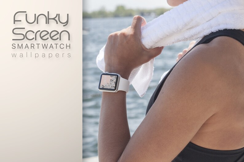 Pink Apple Watch Face Wallpaper Floral Girl Smartwatch Etsy