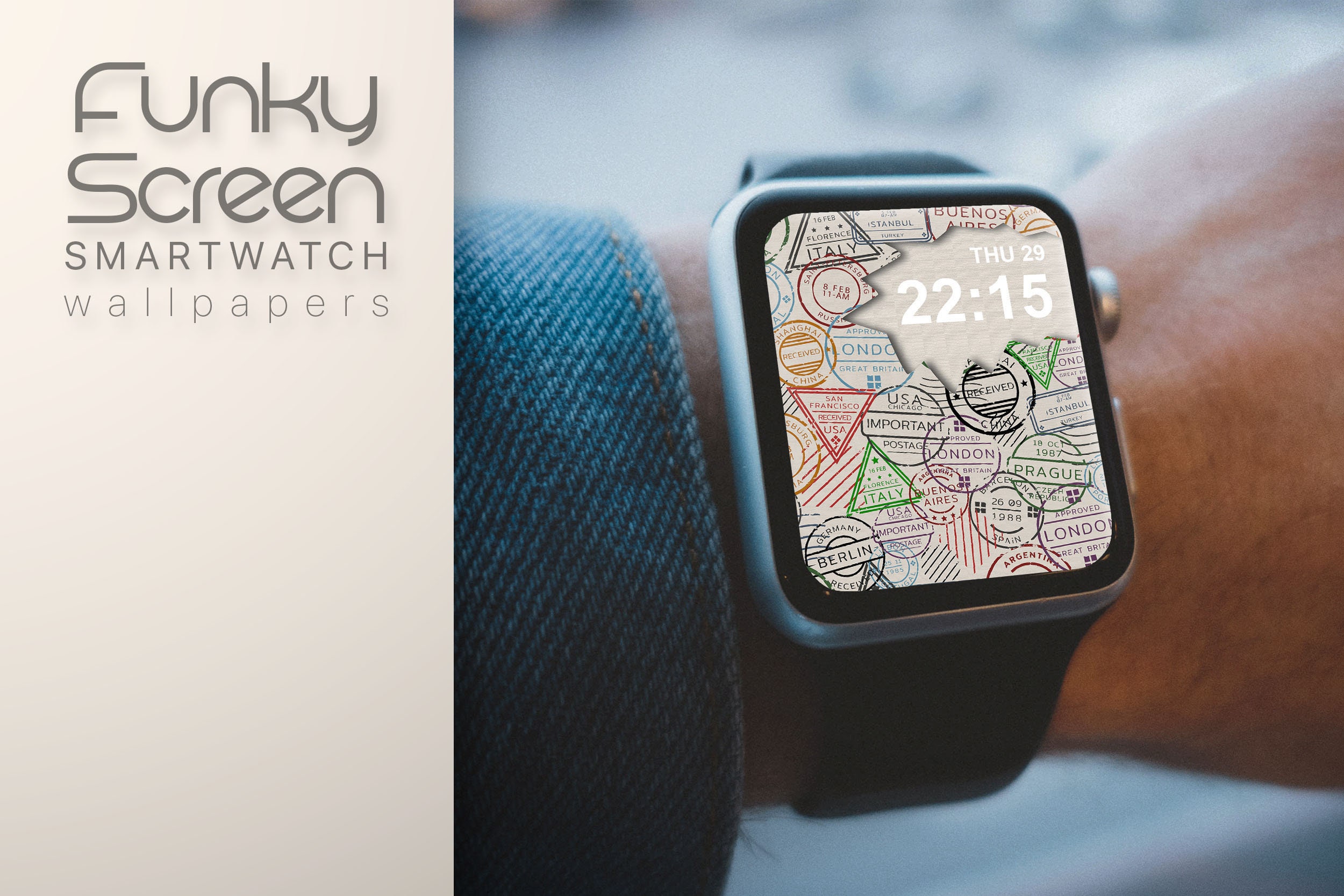Travel Lover Smartwatch Wallpaper Apple Watch Face Traveller Etsy
