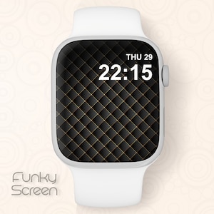 Sfondo di lusso per orologio nero, quadrante di Apple Watch, sfondo di Apple Watch, sfondo iWatch, design di smart watch Design di quadrante di Apple Watch nero