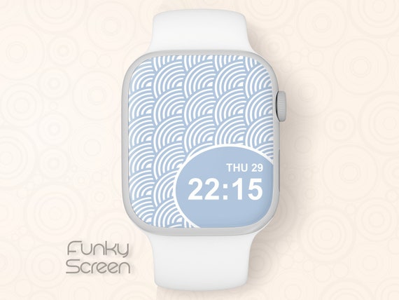 Rainbows Apple Watch background Apple Watch Face light blue Wallpaper Apple iWatch modern Wallpaper fitbit Smartwatch instant art download