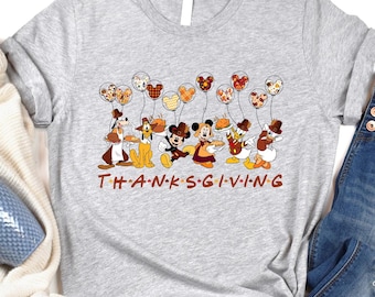 Disney Thanksgiving Shirt, Mickey And Friends Disney Thanksgiving Dinner Shirt, Disney Family Shirt, Thanksgiving Disney Sweatshirt