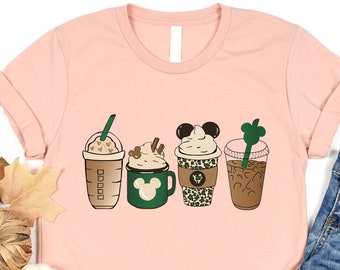 Disney St Patricks Day Coffee Shirt, Disney Coffee Latte Drink Cup, Coffee Lover T-shirt, St Patricks Day Gift, Mickey St Patricks Day Shirt