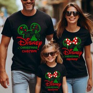 Custom Disney Christmas Shirts, Custom Disney Family Matching Shirts, Mickey Minnie Shirt, Christmas Family Shirt, Christmas Group Shirt