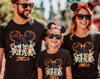 Custom Disney Halloween Mickey And Friends Shirt, Disney Halloween Family Matching Shirt, Disneyland Halloween Shirt, Disney Halloween Tee