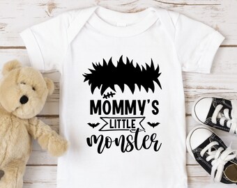 Mommy's Little Monster Baby Shirt, Mommy's Little Monster Shirt, Kids Halloween Tee, Cute Frankenstein Toddler, Halloween Little Monster