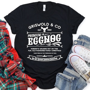 Griswold & Co Shirt, Griswold Family Shirt, Premium Eggnog Shirt, Funny Christmas Pajamas, Womens Holiday T-shirt, Family Gift, Xmas Shirt