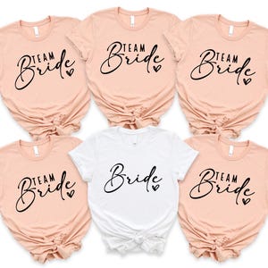 Bachelorette Party Shirt, Bride Shirt, Team Bride T-shirt, Bridesmaids Gift, Wedding Party Shirts, Team Bride Tees, Bride To Be Shirt