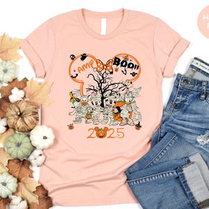 Custom Disney Halloween Mickey And Friends Shirt, Disney Halloween Family Matching Shirt, Disneyland Halloween Shirt, Disney Halloween Tee image 3