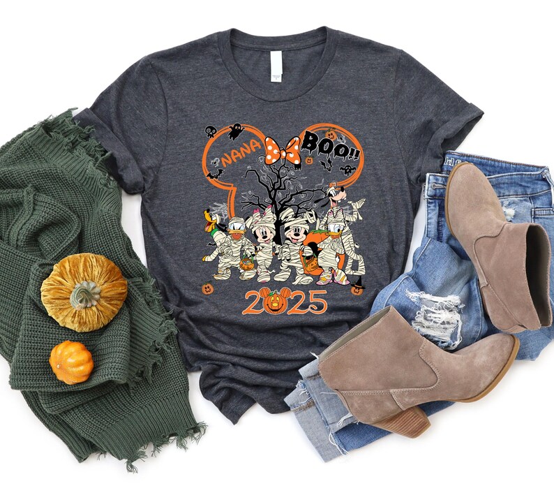Custom Disney Halloween Mickey And Friends Shirt, Disney Halloween Family Matching Shirt, Disneyland Halloween Shirt, Disney Halloween Tee image 4