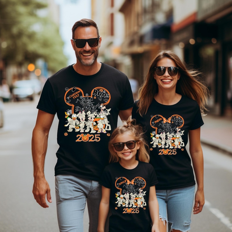Custom Disney Halloween Mickey And Friends Shirt, Disney Halloween Family Matching Shirt, Disneyland Halloween Shirt, Disney Halloween Tee image 1