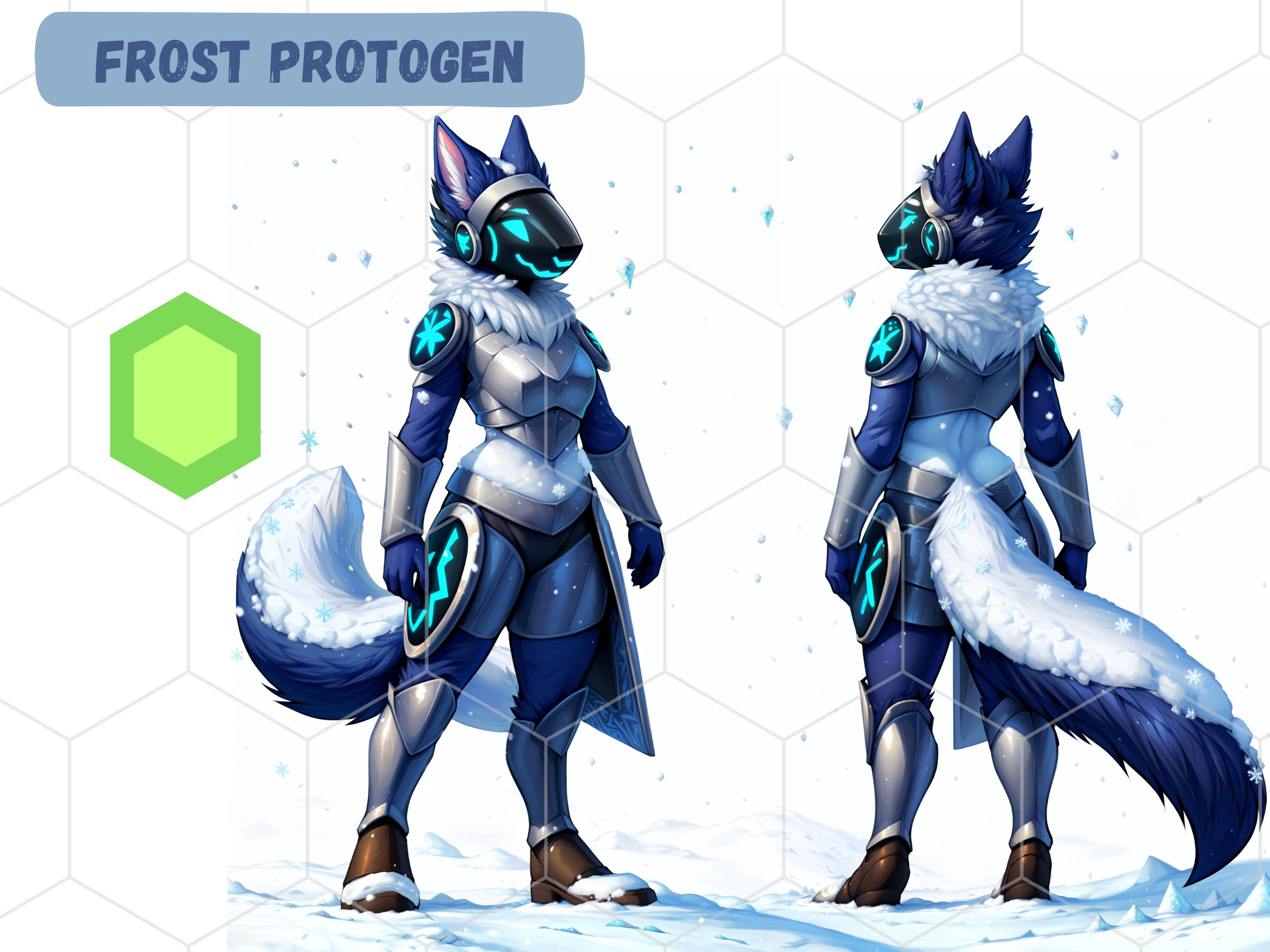 Protogen (Art Trade) : r/furry