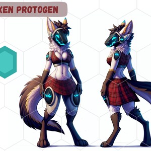 Protogen.robot, protogen,GIFS | Art Board Print