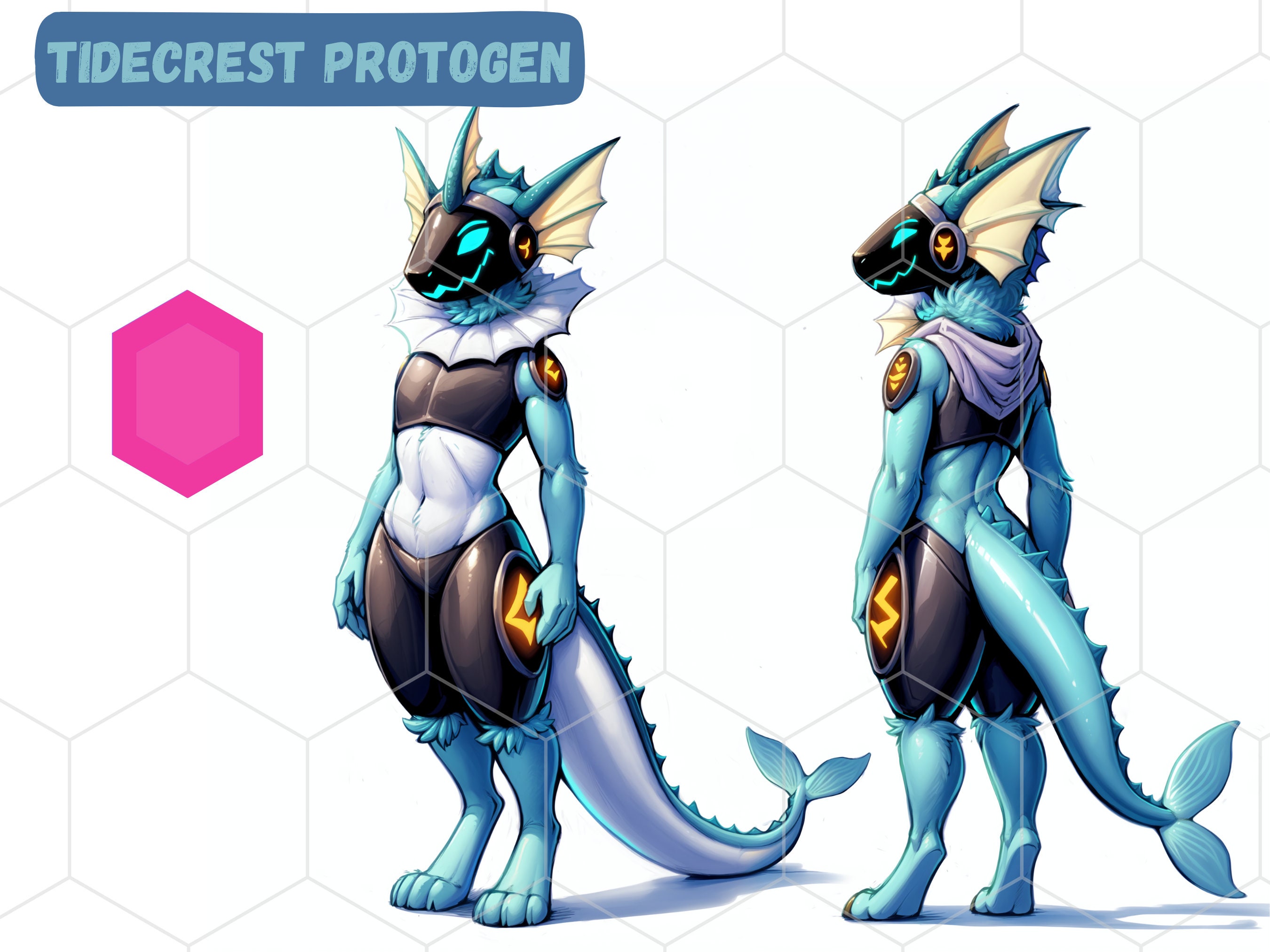 Blue protogen Mask for Sale by Protato-Chips