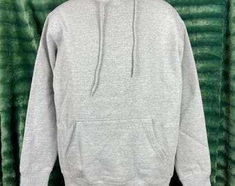 Athletic Grey Heavyweight Hoodie: 14 oz Cotton Heritage Sweatshirt