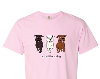 ランニングドッグス コンフォートカラーズ Tシャツ：フロント＆バックデザイン