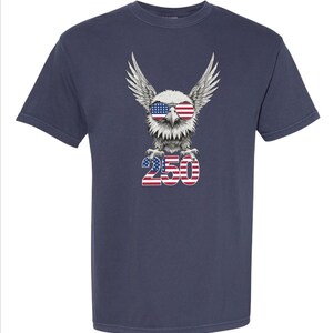 250周年記念USAシャツ イーグル アメリカ合衆国 誕生日 スウェットシャツ Tシャツ 快適カラー 画像 2