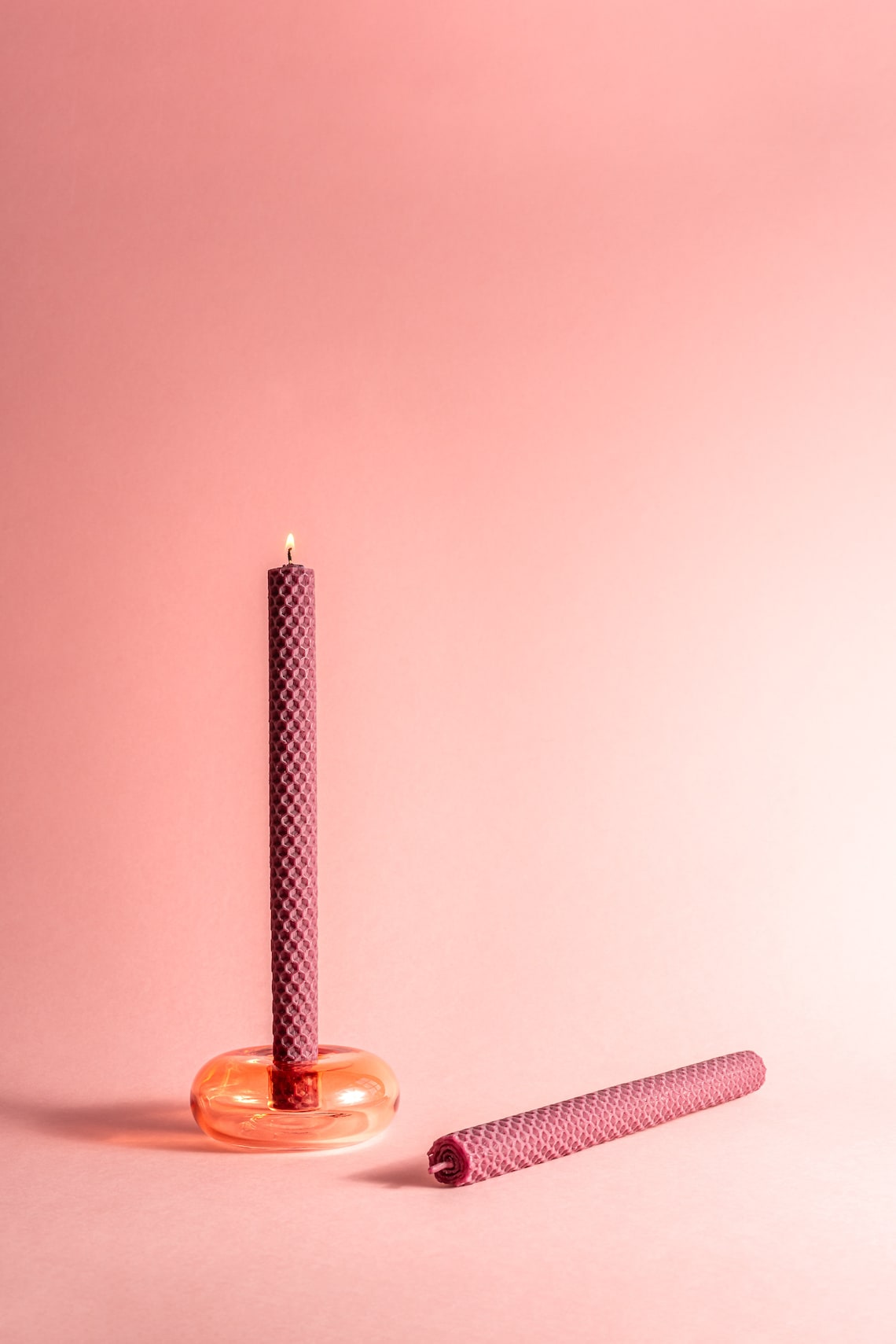 Dinner Table Candle Beeswax 2pack Candles 100 Pure Etsy