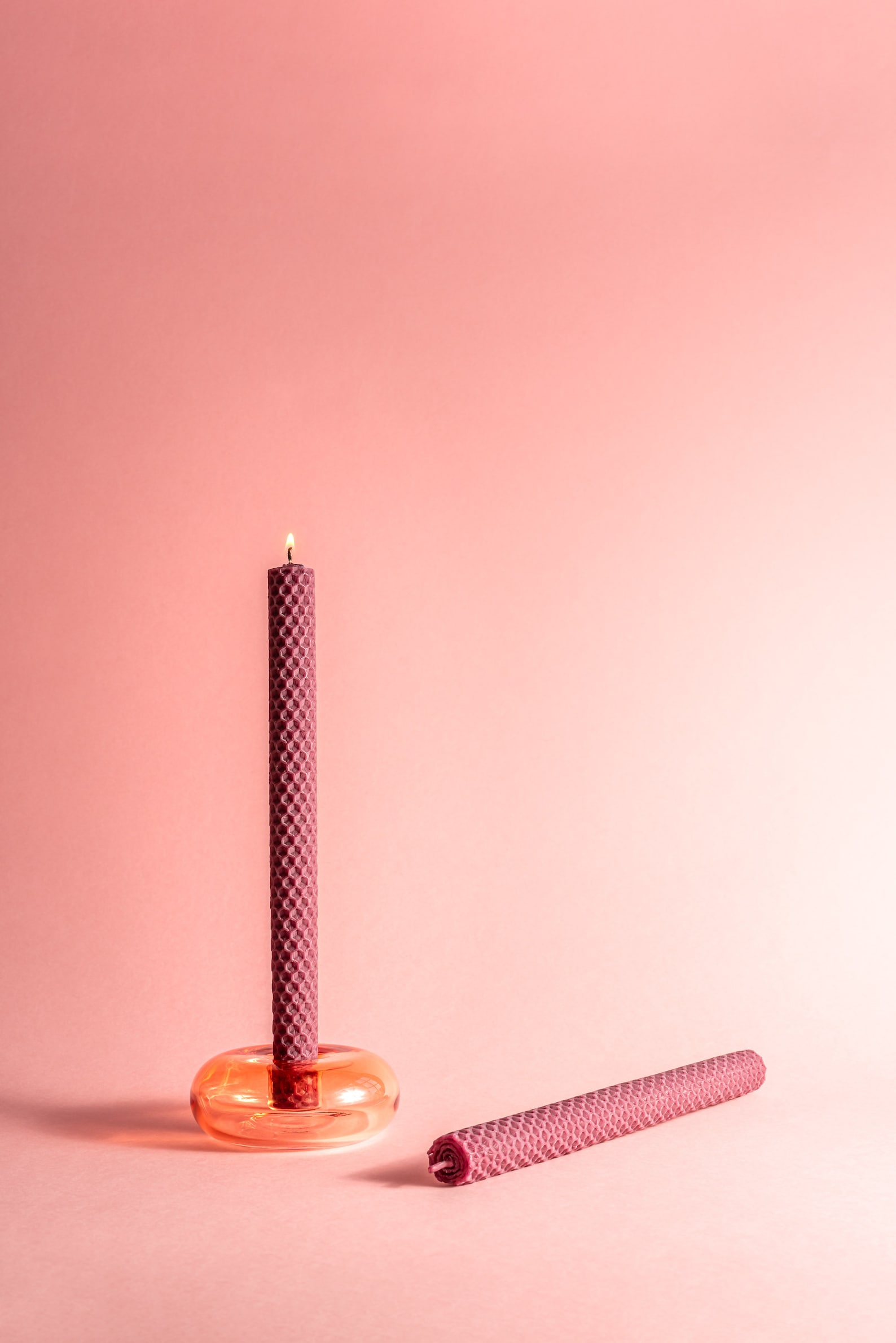 Dinner Table Candle Beeswax 2pack Candles 100 Pure Etsy