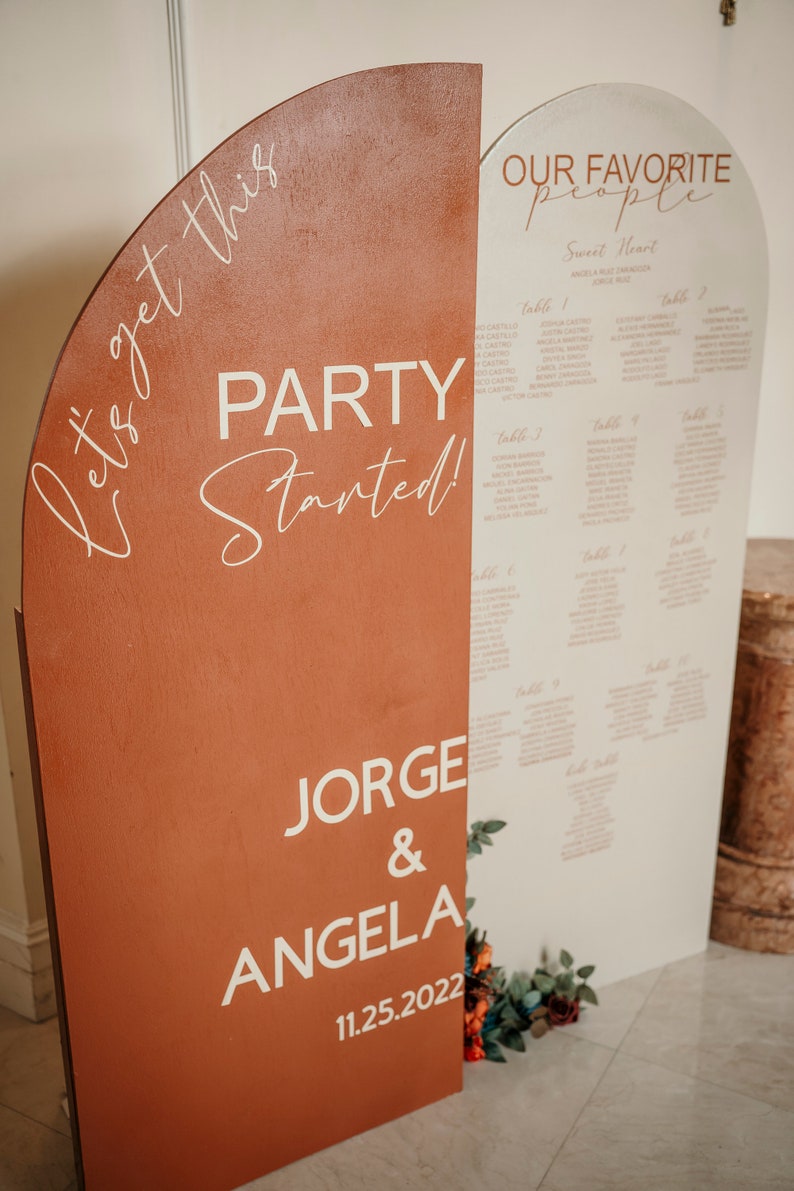 Seating Chart Vinyl Decal Sticker Etsy