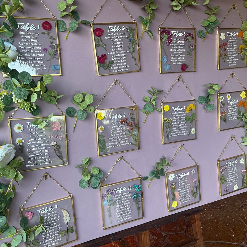 Seating Chart Frame Etsy