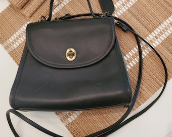 Vintage Coach Regina Bag Taupe Leather 462 | eBay