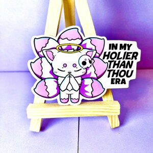 Cute Fox Sticker – Sakura the Kawaii Kitsune – Vinyl Sticker for Laptop, Water Bottle, Journal – Pastel Japanese Aesthetic - Funny Sticker