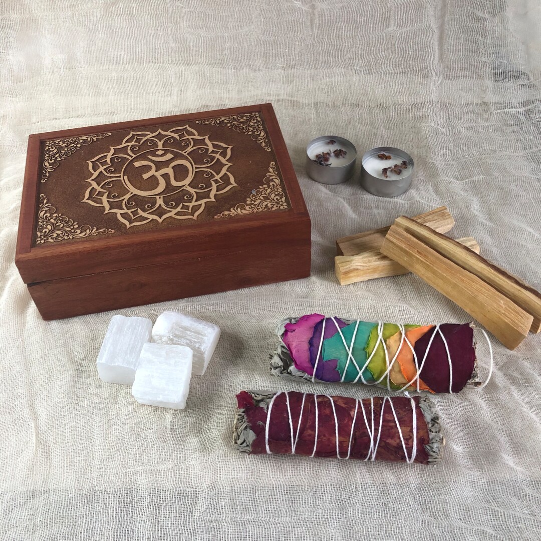 Ritual Energy Cleansing Smudge Kit White Sage Palo Santo Etsy UK