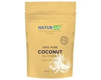 Pure Coconut Oil Powder: Keto & Vegan Friendly (200g)