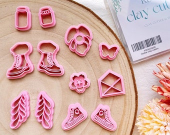 KEOKER Polymer Clay Cutters,clay Cutters for Polymer Clay Jewelry, Spring  Floral Polymer Clay Cutters for Earrings Jewelry Making 