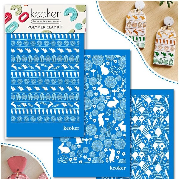 Silk Screen Polymer Clay Etsy