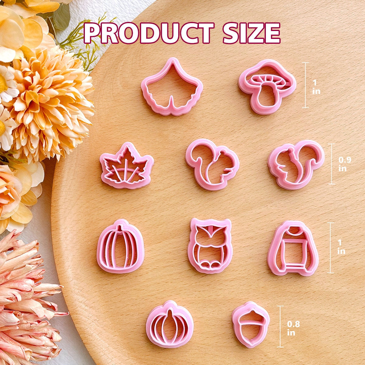 Keoker Polymer Clay Leaf Cutters And Molds, 7 Shapes