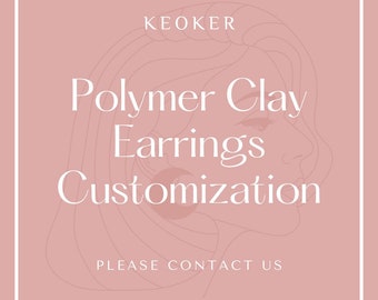 Personnalisation de boucles d'oreilles en pâte polymère KEOKER