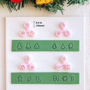 KEOKER Christmas Polymer Clay Cutters, Snowman Clay Cutters