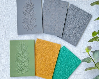 Keoker Polymer Clay Texture Sheets, Clay Texture Mat for Making Earrings Jewerly, Polymer Clay Earrings Tools