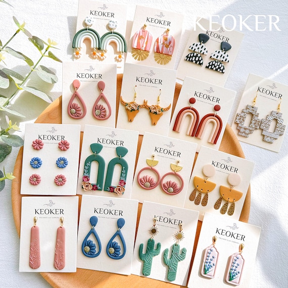 Keoker Polymer Clay Earring Drill Guide, Polymer Clay Earring Hole