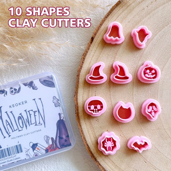Keoker 24 Shapes Polymer Clay Cutters Valentines Day, Valentines Polymer  Clay Cutters for Earrings Making, Valentines Earring Clay Cutters