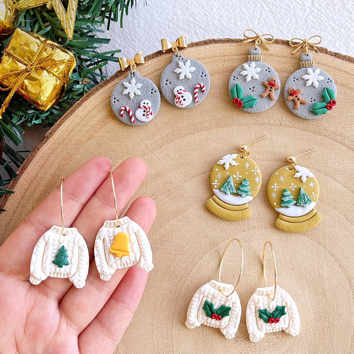 Kajaia 14-Piece Polymer Clay Cutter Set - Cloud, Moon, Star Shapes For DIY Earrings & Jewelry Making