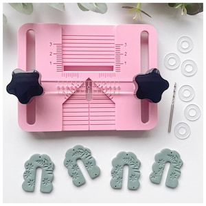 KEOKER Polymer Clay Earring Drill Guide, Polymer Clay Earring Hole Drill Guide, Clay Earring Tools, Clay Earring Drill Guide Tool,Clay Tools